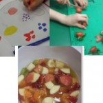 as part of healthy week we designed and made a fruit salad