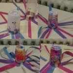 We got messy making these jellyfish out of plastic cups
