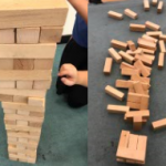 To start off competition week we had a Giant Jenga competition