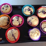 Our delicious Banana and blueberry muffins made during healthy eating week