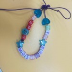 making some lovely bracelets