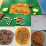 We designed and decorated our own pancakes