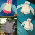 We got creative and made some paper plate owls with moving wings