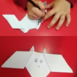 We also made had fun with origami and made some wonderful bats