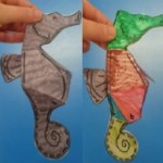 We had fun creating some 3D seahorses